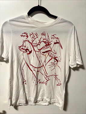 Oui Organic Cotton Graphic Tee Size Medium